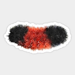 Woolly Bear Caterpillar Fuzzy Sticker